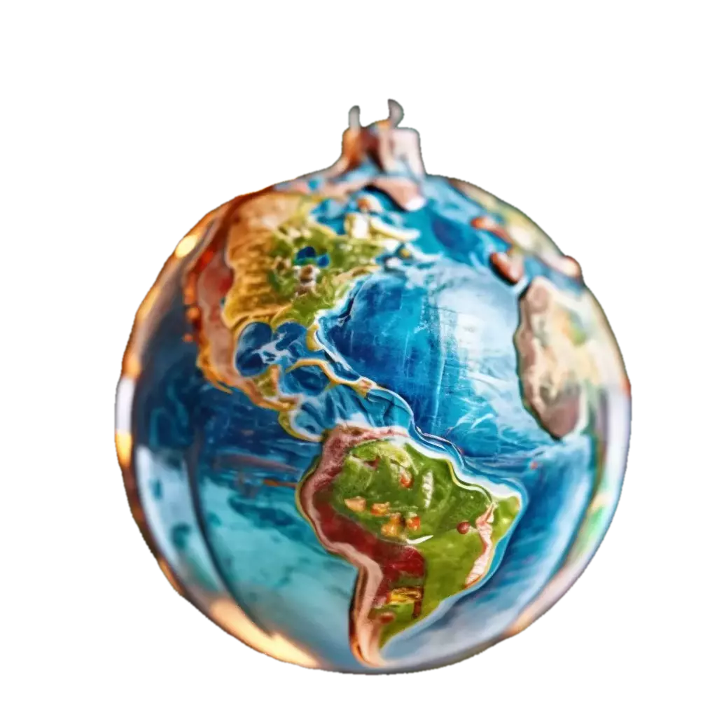 "The globe of planet Earth" — image created in Shedevrum