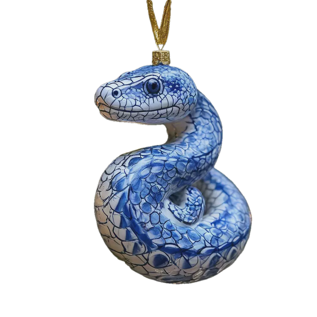 "The snake in the garland" — image created in Shedevrum