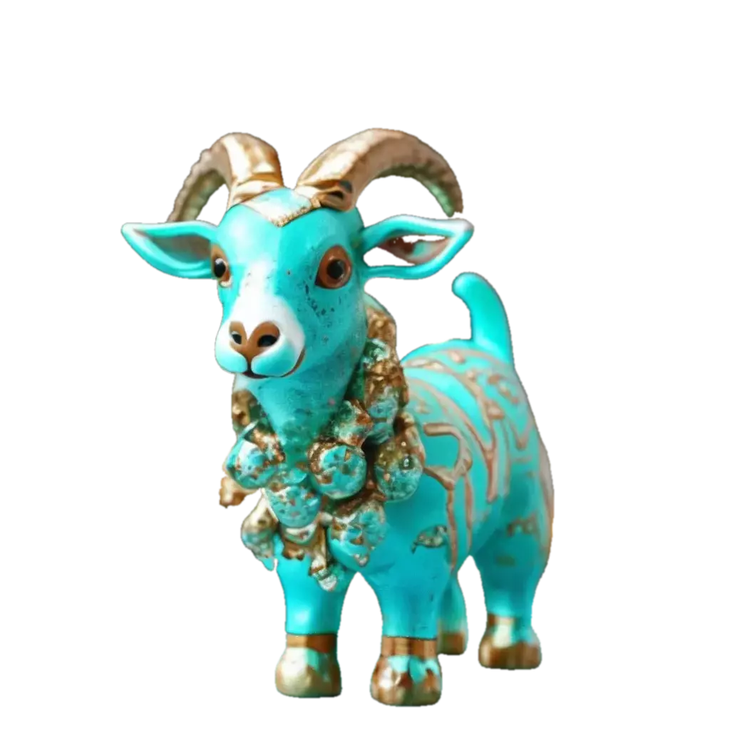 «Бирюзовая коза» — картинка создана в Шедевруме